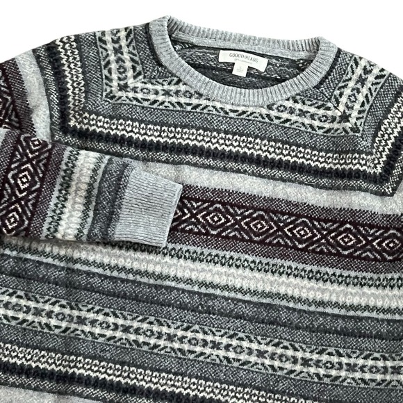 Goodthreads Other - Goodthreads Men's 100% Lambswool Fair Isle Crewneck Sweater Large Preppy Soft
